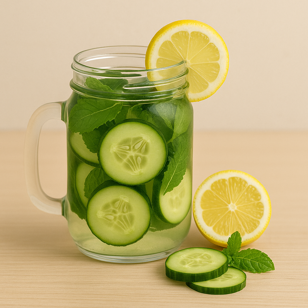 Cucumber-Mint Flush Drink