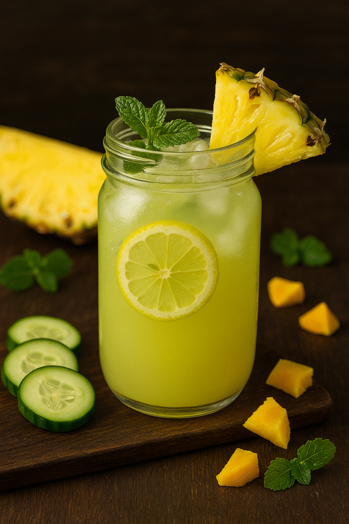 Pineapple Cucumber Detox Juice